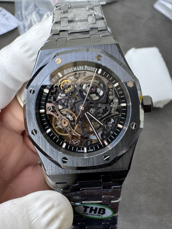 THB Factory Super Clone AP Royal Oak Openworked 15416 41mm Black Ceramic Case and Bracelet SA3132 V2 02
