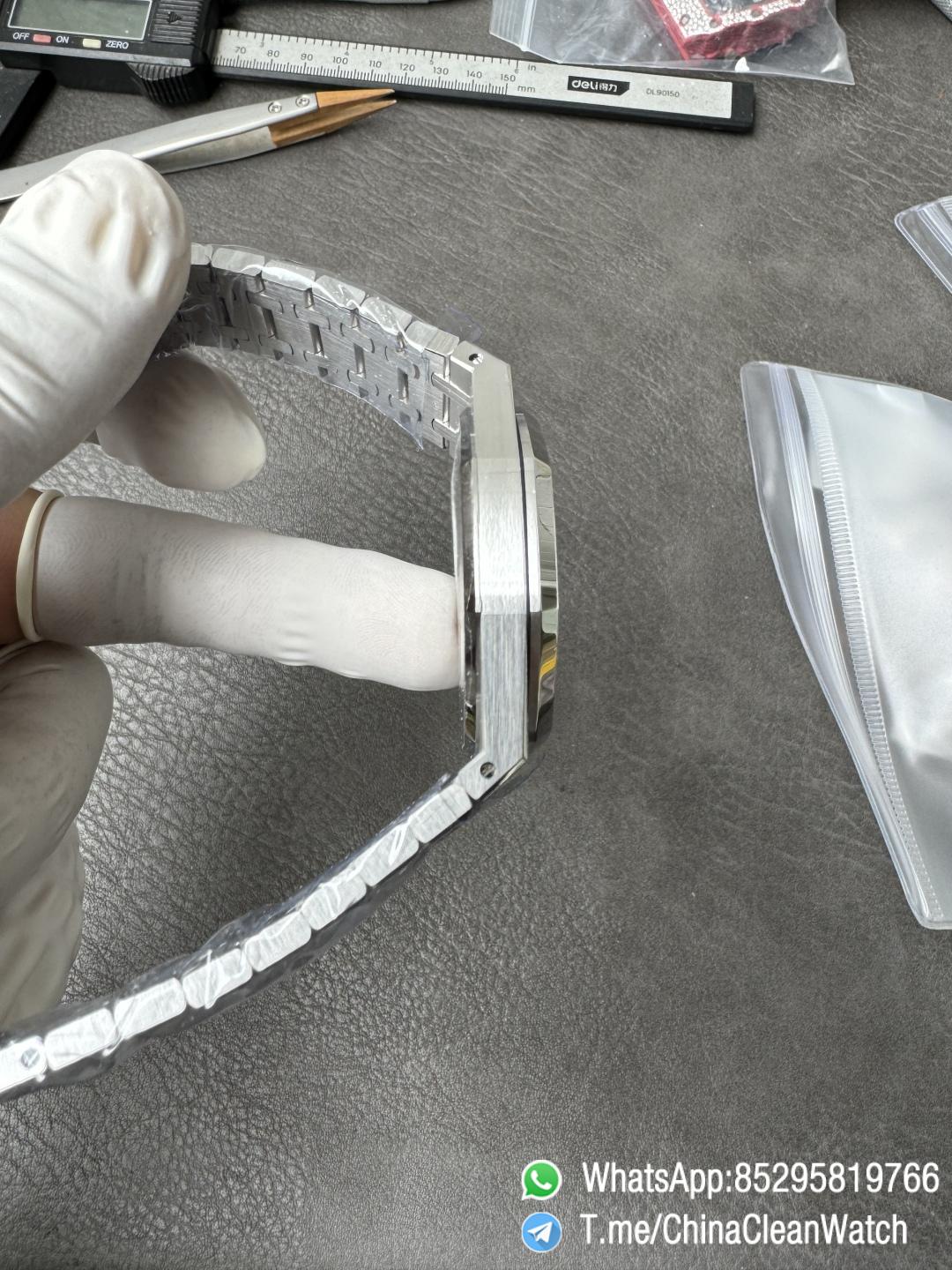 THB Factory Super Clone Royal Oak Openworked 15407 41mm Skeleton Dial Frosted Stainless Steel Case and Bracelet SA3132 V2 09 THB Factory Super Clone Royal Oak Openworked 15407 41mm Skeleton Dial Frosted Stainless Steel Case and Bracelet SA3132 V2 09