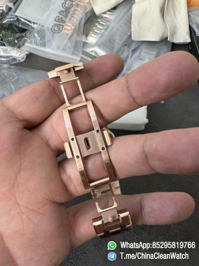 THB Factory Super Clone Royal Oak Openworked 15407 41mm Skeleton Dial Rose Gold Case and Bracelet SA3132 V2 09