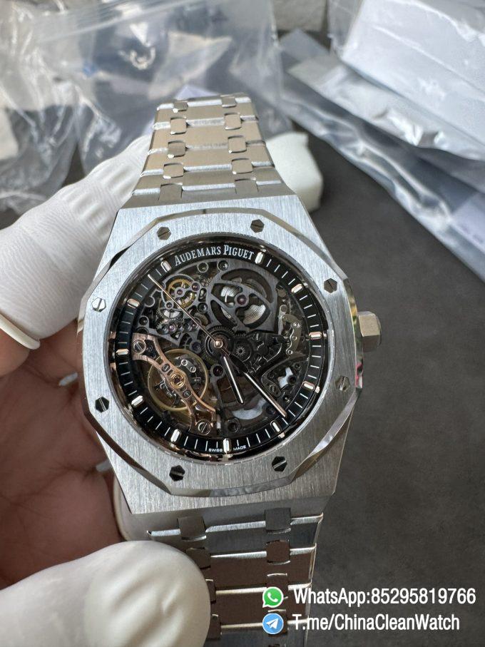 THB Factory Super Clone Royal Oak Openworked 15407 41mm Skeleton Dial Stainless Steel Case and Bracelet SA3132 V2 03