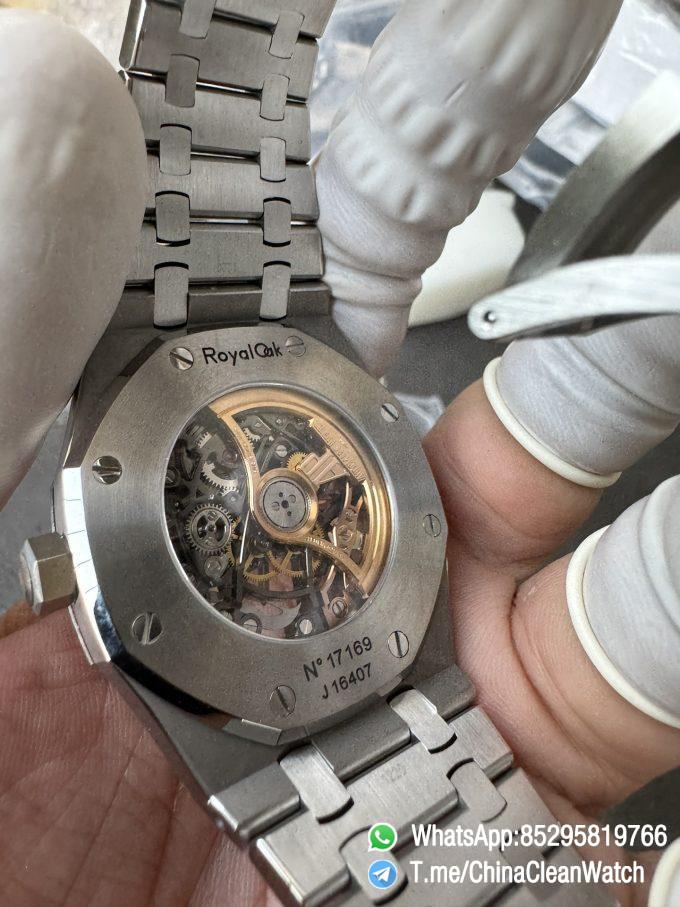 THB Factory Super Clone Royal Oak Openworked 15407 41mm Skeleton Dial Stainless Steel Case and Bracelet SA3132 V2 08