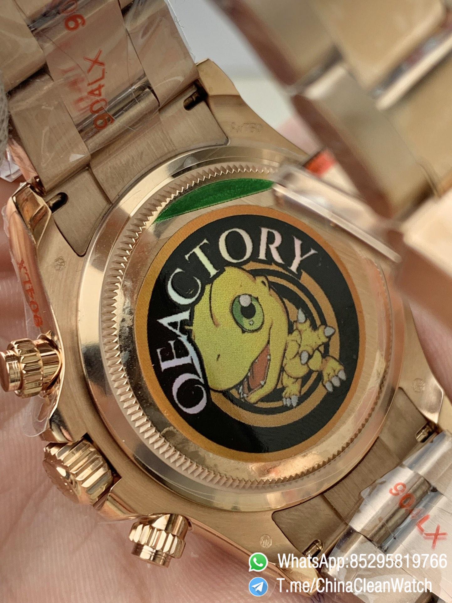 Clean Factory Certified Store QF Gain Weight Daytona 126505 Chocolate Dial Black Chrono Sub Dial Rose Gold Case and Oyster Bracelet Blue Luminous Indexs DD4131 Movement 03 Clean Factory Certified Store QF Gain Weight Daytona 126505 Chocolate Dial Black Chrono Sub Dial Rose Gold Case and Oyster Bracelet Blue Luminous Indexs DD4131 Movement 03