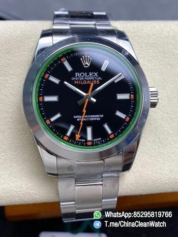 Clean Factory Watch Store C Factory Milgauss 116400 40mm Black Dial Lightning Orange Second Hand Green Sapphire Crystal Super Clone 3131 Carlibre 000