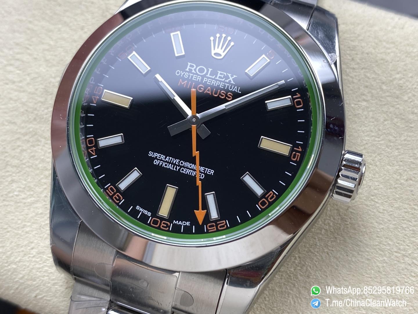 Clean Factory Watch Store C Factory Milgauss 116400 40mm Black Dial Lightning Orange Second Hand Green Sapphire Crystal Super Clone 3131 Carlibre 05 Clean Factory Watch Store C Factory Milgauss 116400 40mm Black Dial Lightning Orange Second Hand Green Sapphire Crystal Super Clone 3131 Carlibre 05