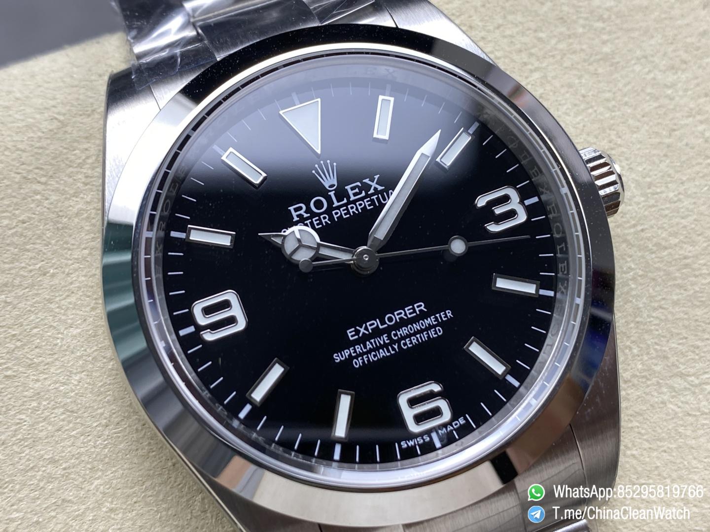 Clean Factory Watches Authorized Store C Factory Explorer 214270 39mm Black Dial 904L Stainless Steel Case and Oyster Bracelet 3132 Movement 04 Clean Factory Watches Authorized Store C Factory Explorer 214270 39mm Black Dial 904L Stainless Steel Case and Oyster Bracelet 3132 Movement 04