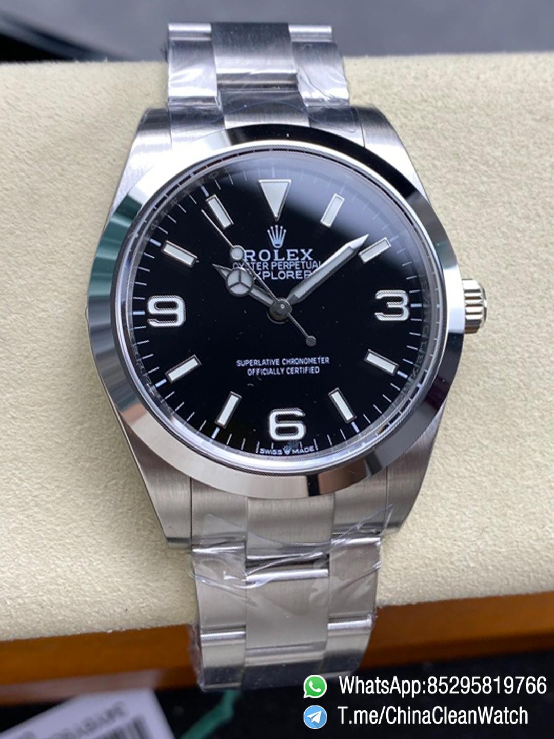Clean Factory Watches Authorized Store C Factory Explorer 224270 39mm Black Dial 904L Stainless Steel Case and Oyster Bracelet 3132 Movement 00 Clean Factory Watches Authorized Store C Factory Explorer 224270 39mm Black Dial 904L Stainless Steel Case and Oyster Bracelet 3132 Movement 00
