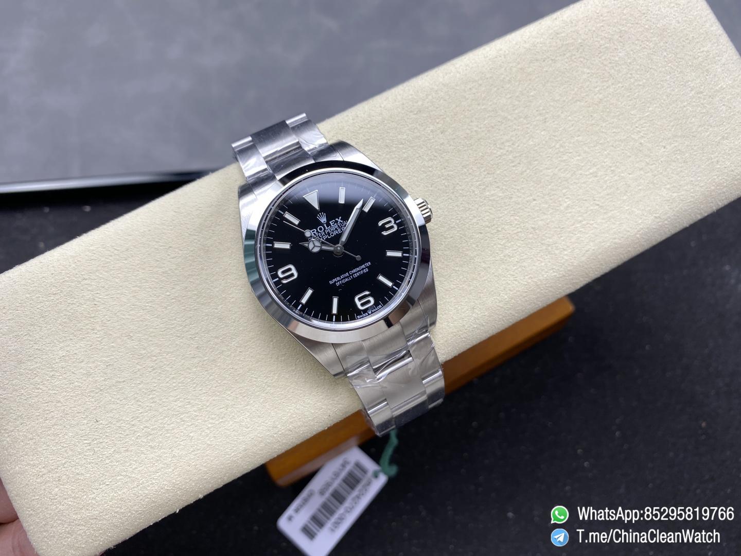 Clean Factory Watches Authorized Store C Factory Explorer 224270 39mm Black Dial 904L Stainless Steel Case and Oyster Bracelet 3132 Movement 01 Clean Factory Watches Authorized Store C Factory Explorer 224270 39mm Black Dial 904L Stainless Steel Case and Oyster Bracelet 3132 Movement 01