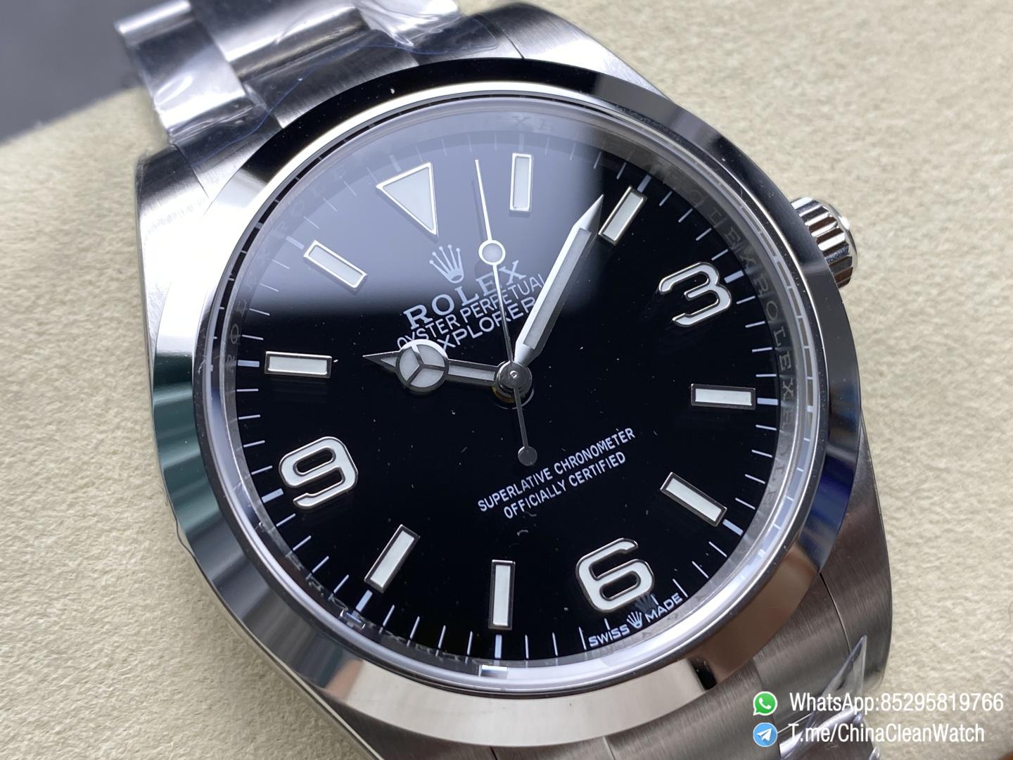 Clean Factory Watches Authorized Store C Factory Explorer 224270 39mm Black Dial 904L Stainless Steel Case and Oyster Bracelet 3132 Movement 04 Clean Factory Watches Authorized Store C Factory Explorer 224270 39mm Black Dial 904L Stainless Steel Case and Oyster Bracelet 3132 Movement 04