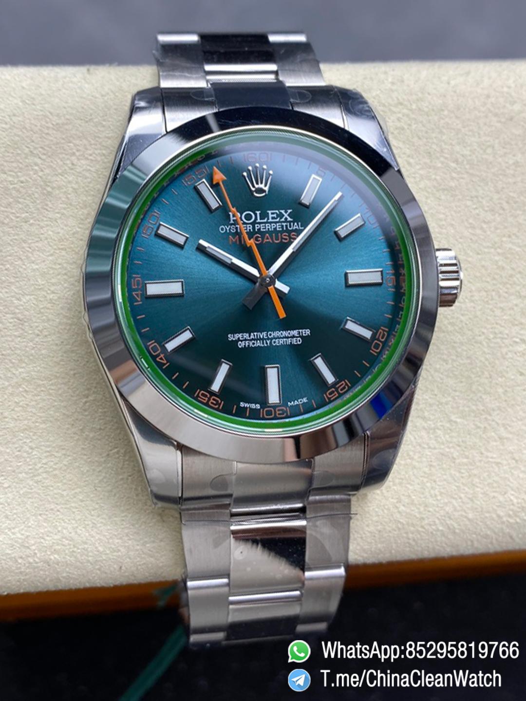 Clean Factory Watches Authorized Store C Factory Milgauss 116400 40mm Blue Dial with Lightning Second Hand Green Sapphire Crystal Super Clone 3131 Carlibre 00 Clean Factory Watches Authorized Store C Factory Milgauss 116400 40mm Blue Dial with Lightning Second Hand Green Sapphire Crystal Super Clone 3131 Carlibre 00