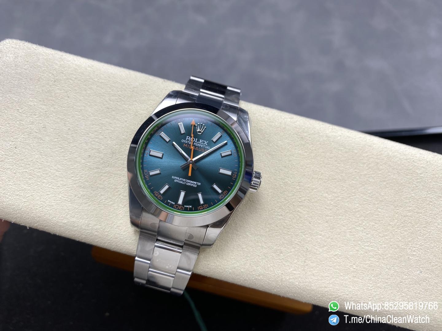 Clean Factory Watches Authorized Store C Factory Milgauss 116400 40mm Blue Dial with Lightning Second Hand Green Sapphire Crystal Super Clone 3131 Carlibre 02 Clean Factory Watches Authorized Store C Factory Milgauss 116400 40mm Blue Dial with Lightning Second Hand Green Sapphire Crystal Super Clone 3131 Carlibre 02