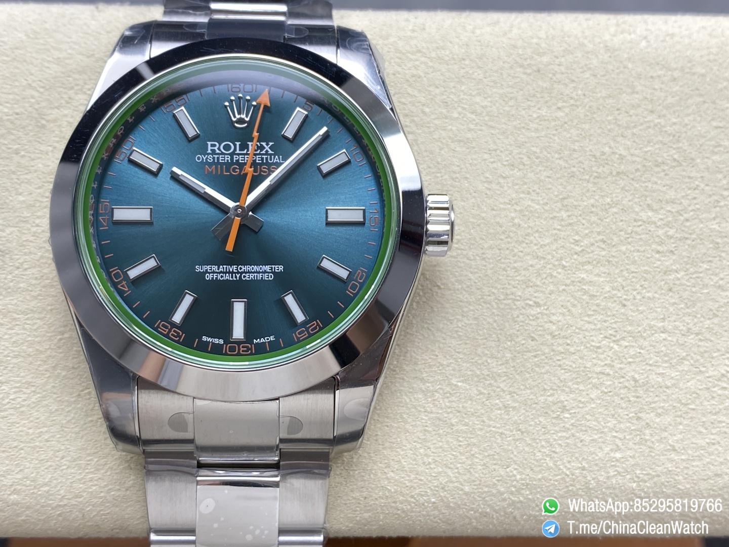 Clean Factory Watches Authorized Store C Factory Milgauss 116400 40mm Blue Dial with Lightning Second Hand Green Sapphire Crystal Super Clone 3131 Carlibre 03 Clean Factory Watches Authorized Store C Factory Milgauss 116400 40mm Blue Dial with Lightning Second Hand Green Sapphire Crystal Super Clone 3131 Carlibre 03