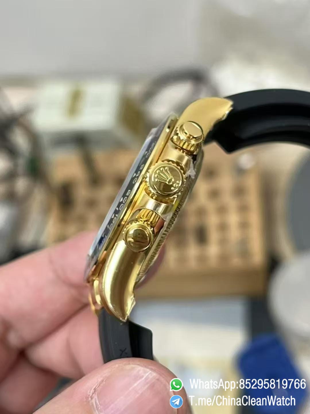 Clean Factory Watches Authorized Store VSF Daytona Paul Newman 126518LN Yellow Gold Case Black Dial Yellow Gold Sub Dial Oysterflex DD4131 Calibre 10 Clean Factory Watches Authorized Store VSF Daytona Paul Newman 126518LN Yellow Gold Case Black Dial Yellow Gold Sub Dial Oysterflex DD4131 Calibre 10