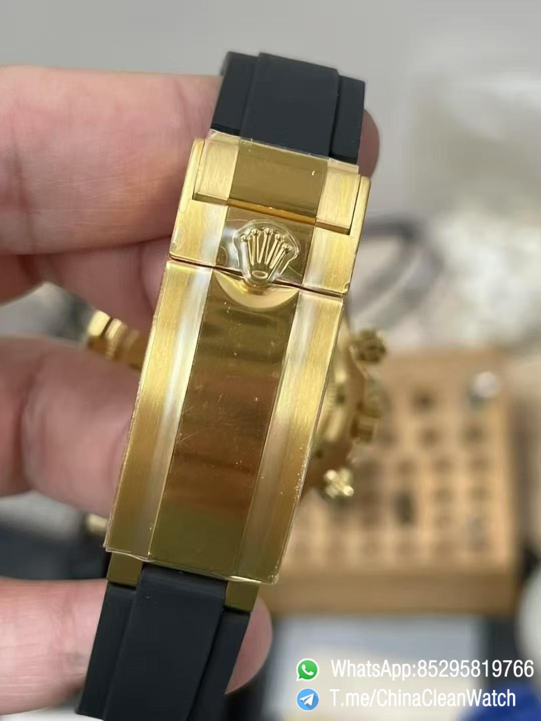 Clean Factory Watches Authorized Store VSF Daytona Paul Newman 126518LN Yellow Gold Case Black Dial Yellow Gold Sub Dial Oysterflex DD4131 Calibre 12 Clean Factory Watches Authorized Store VSF Daytona Paul Newman 126518LN Yellow Gold Case Black Dial Yellow Gold Sub Dial Oysterflex DD4131 Calibre 12