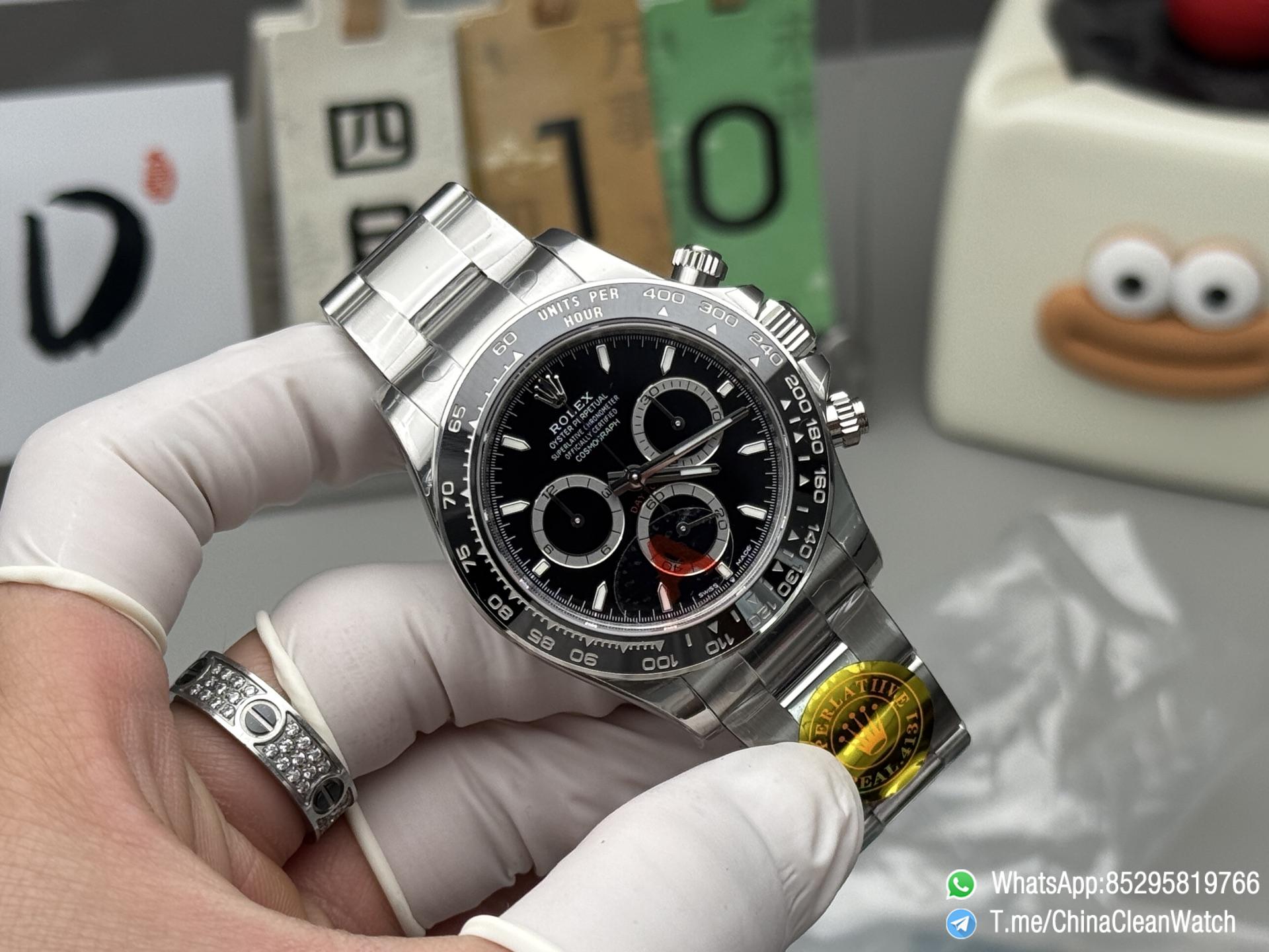 Clean Factory Watches VSF Daytona 126500LN Gain Weight 185g Black Dial Luminos Indexes Black Ceramic Bezel DD4131 Caliber 904L Oyster Bracelet 02 Clean Factory Watches VSF Daytona 126500LN Gain Weight 185g Black Dial Luminos Indexes Black Ceramic Bezel DD4131 Caliber 904L Oyster Bracelet 02