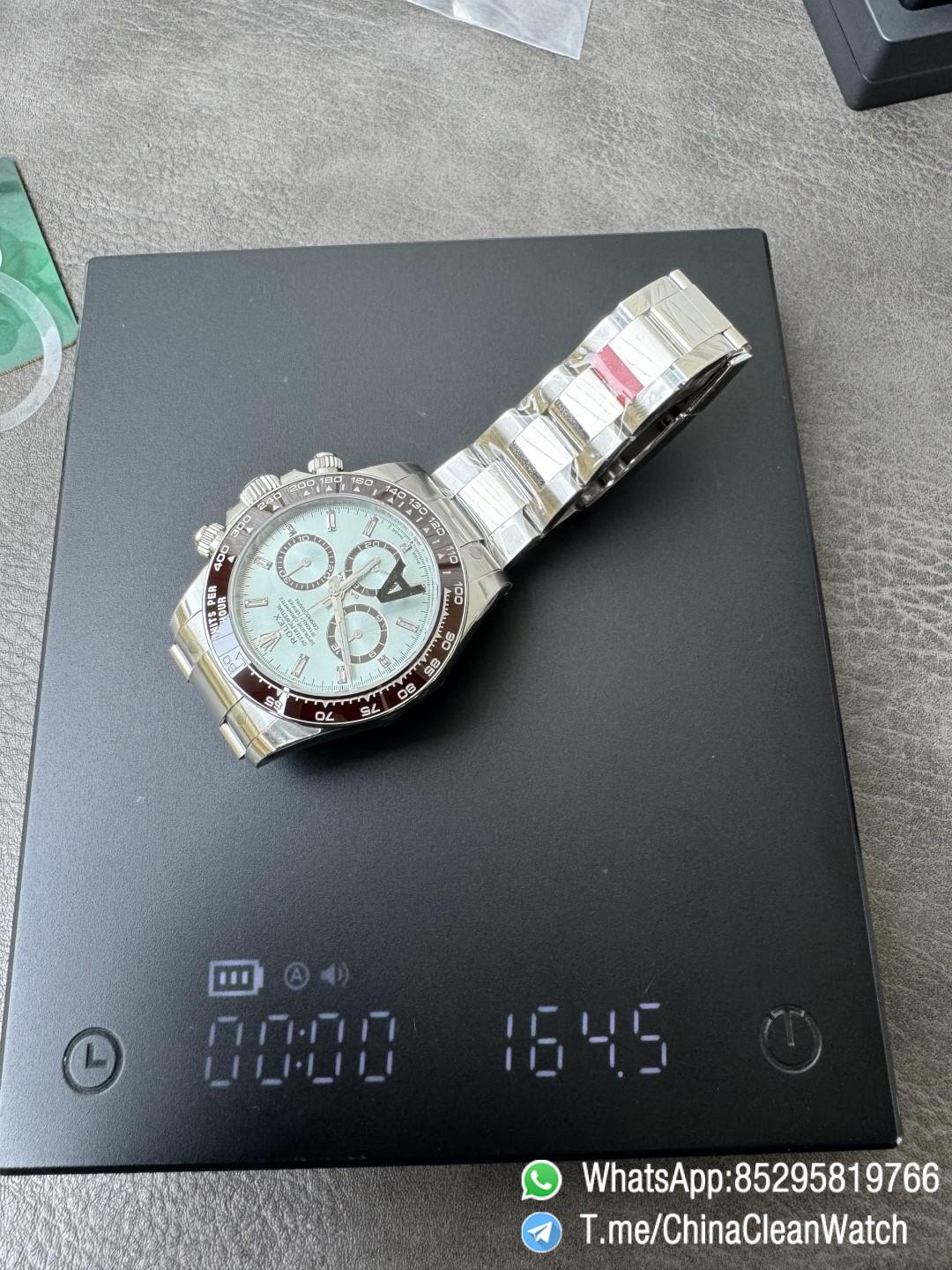 Clean Factory Watches VSF Daytona 126506 Gain Weight 164g Ice Blue Dial Diamonds Indexes Brown Ceramic Bezel DD4131 Caliber 904L Oyster Bracelet 18 Clean Factory Watches VSF Daytona 126506 Gain Weight 164g Ice Blue Dial Diamonds Indexes Brown Ceramic Bezel DD4131 Caliber 904L Oyster Bracelet 18