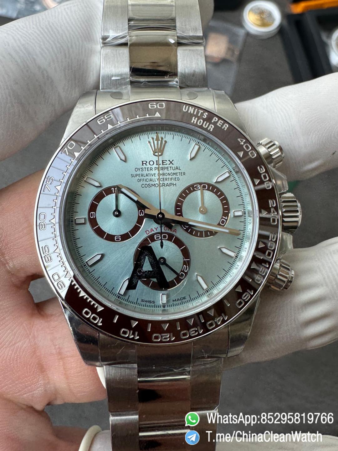 Clean Factory Watches VSF Daytona 126506 Gain Weight 164g Ice Blue Dial Luminos Indexes Brown Ceramic Bezel DD4131 Caliber 904L Oyster Bracelet 000 Clean Factory Watches VSF Daytona 126506 Gain Weight 164g Ice Blue Dial Luminos Indexes Brown Ceramic Bezel DD4131 Caliber 904L Oyster Bracelet 000