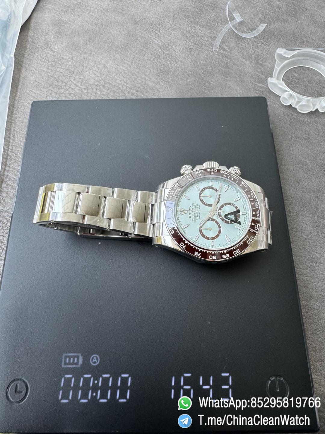 Clean Factory Watches VSF Daytona 126506 Gain Weight 164g Ice Blue Dial Luminos Indexes Brown Ceramic Bezel DD4131 Caliber 904L Oyster Bracelet 15 Clean Factory Watches VSF Daytona 126506 Gain Weight 164g Ice Blue Dial Luminos Indexes Brown Ceramic Bezel DD4131 Caliber 904L Oyster Bracelet 15