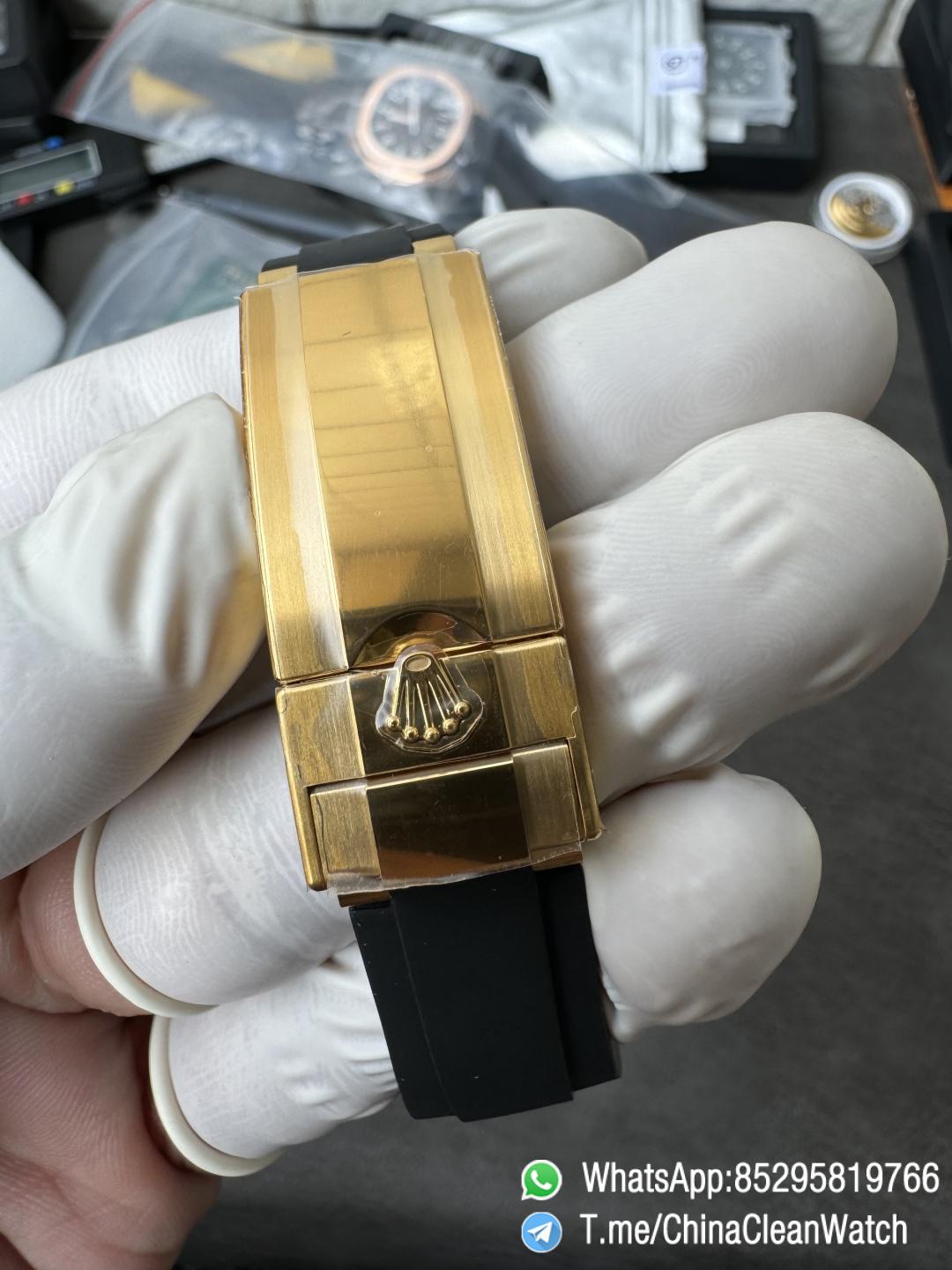 Clean Factory Watches VSF Gain Weight 137g Daytona 126518 Yellow Gold Dial Black Center Chrono Dial Luminos Indexes DD4131 Caliber Oysterflex Strap 10 Clean Factory Watches VSF Gain Weight 137g Daytona 126518 Yellow Gold Dial Black Center Chrono Dial Luminos Indexes DD4131 Caliber Oysterflex Strap 10