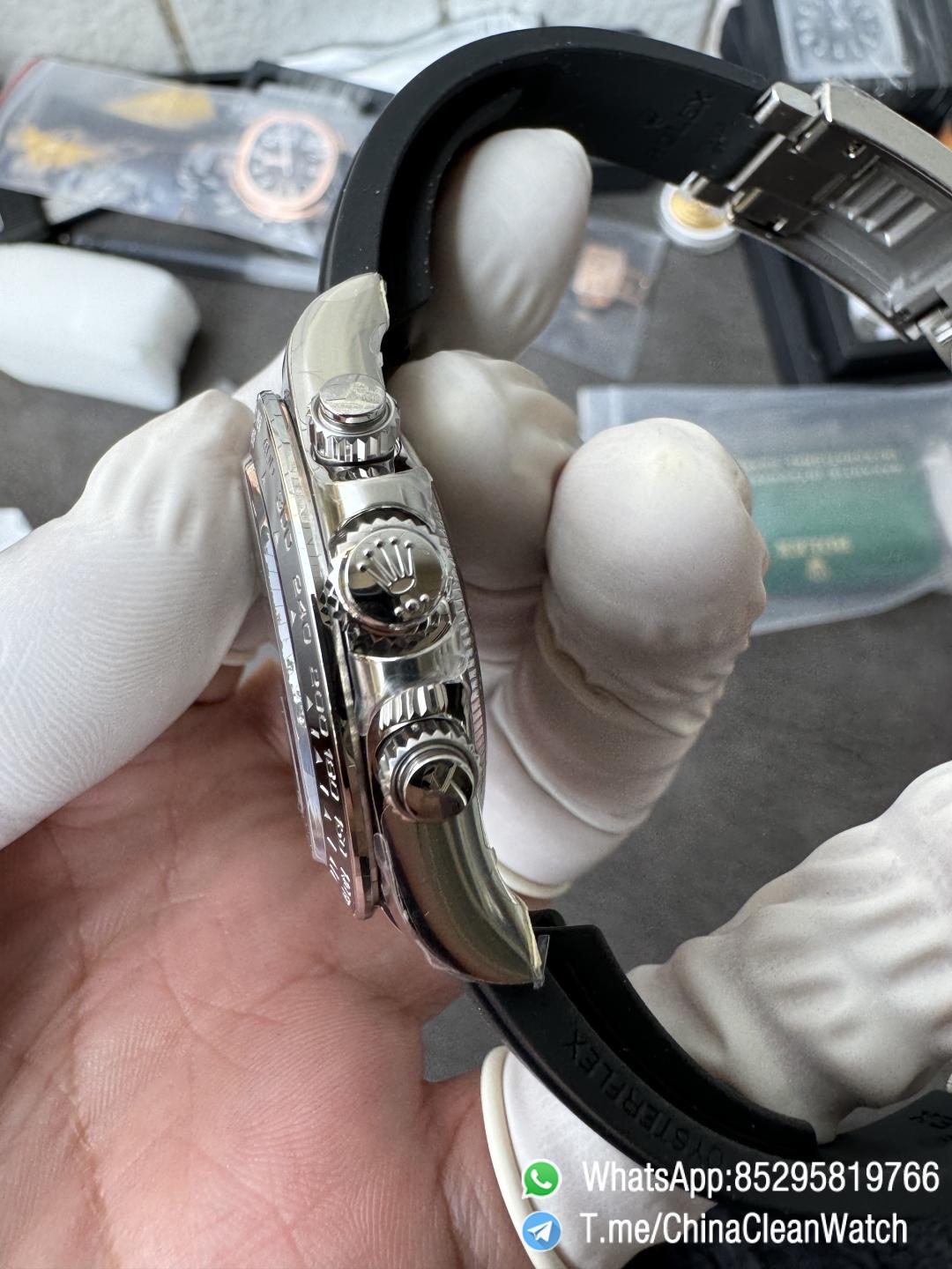 Clean Factory Watches VSF Gain Weight 137g Daytona 126519 Black Dial Silver Center Chrono Dial Diamonds Indexes DD4131 Caliber Oysterflex Strap 07 Clean Factory Watches VSF Gain Weight 137g Daytona 126519 Black Dial Silver Center Chrono Dial Diamonds Indexes DD4131 Caliber Oysterflex Strap 07