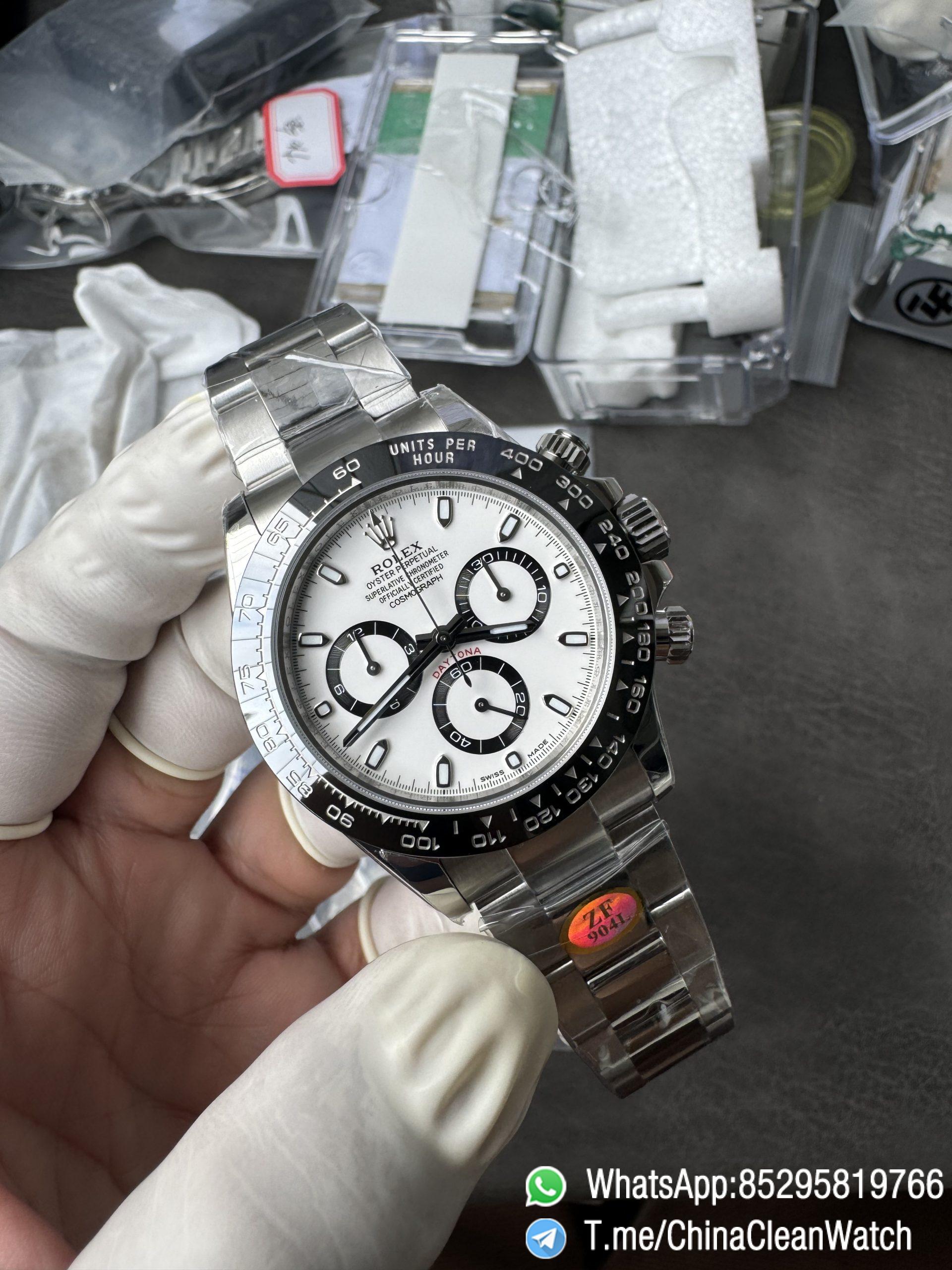 ZF Daytona Panda SWF Dial Deep Sapphire High Transparency Crystal Black Ceramic Bezel 904L Stainless Steel Case and Oyster Bracelet SH4130 Calibre 03 ZF Daytona Panda SWF Dial Deep Sapphire High Transparency Crystal Black Ceramic Bezel 904L Stainless Steel Case and Oyster Bracelet SH4130 Calibre 03