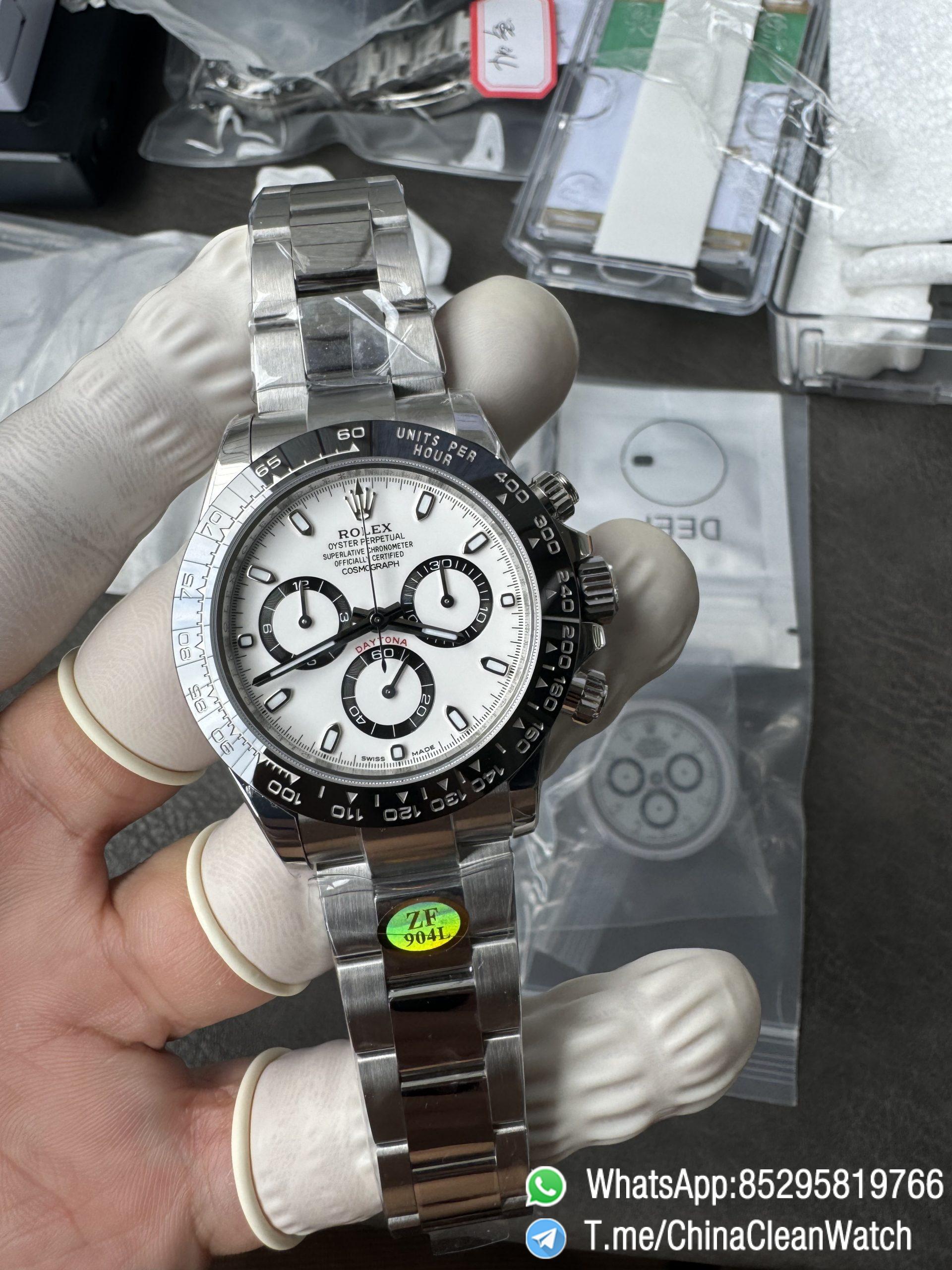 ZF Daytona Panda SWF Dial Deep Sapphire High Transparency Crystal Black Ceramic Bezel 904L Stainless Steel Case and Oyster Bracelet SH4130 Calibre 04 ZF Daytona Panda SWF Dial Deep Sapphire High Transparency Crystal Black Ceramic Bezel 904L Stainless Steel Case and Oyster Bracelet SH4130 Calibre 04