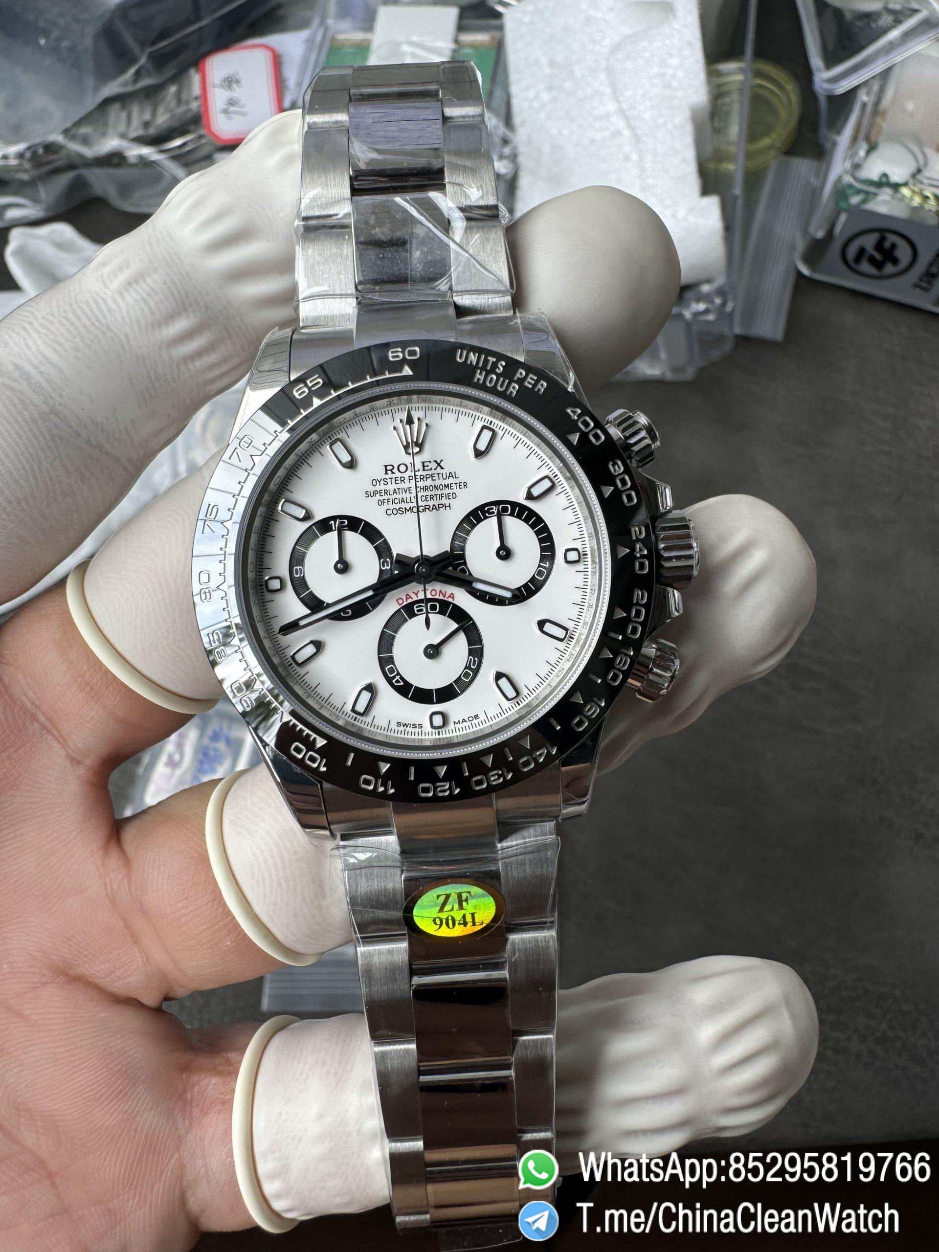 ZF Daytona Panda SWF Dial Deep Sapphire High Transparency Crystal Black Ceramic Bezel 904L Stainless Steel Case and Oyster Bracelet SH4130 Calibre 05 ZF Daytona Panda SWF Dial Deep Sapphire High Transparency Crystal Black Ceramic Bezel 904L Stainless Steel Case and Oyster Bracelet SH4130 Calibre 05